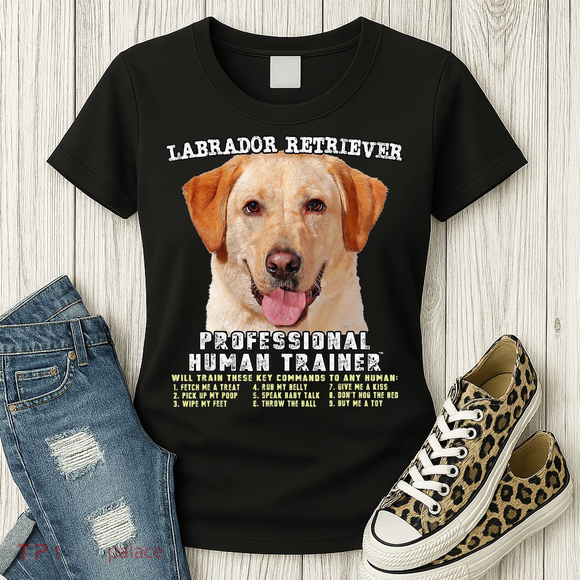 Labrador Retriever Yellow Lab Professional Human Trainer Women's T-Shirt