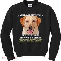 Labrador Retriever Yellow Lab Professional Human Trainer Kids Sweatshirt thumb 0