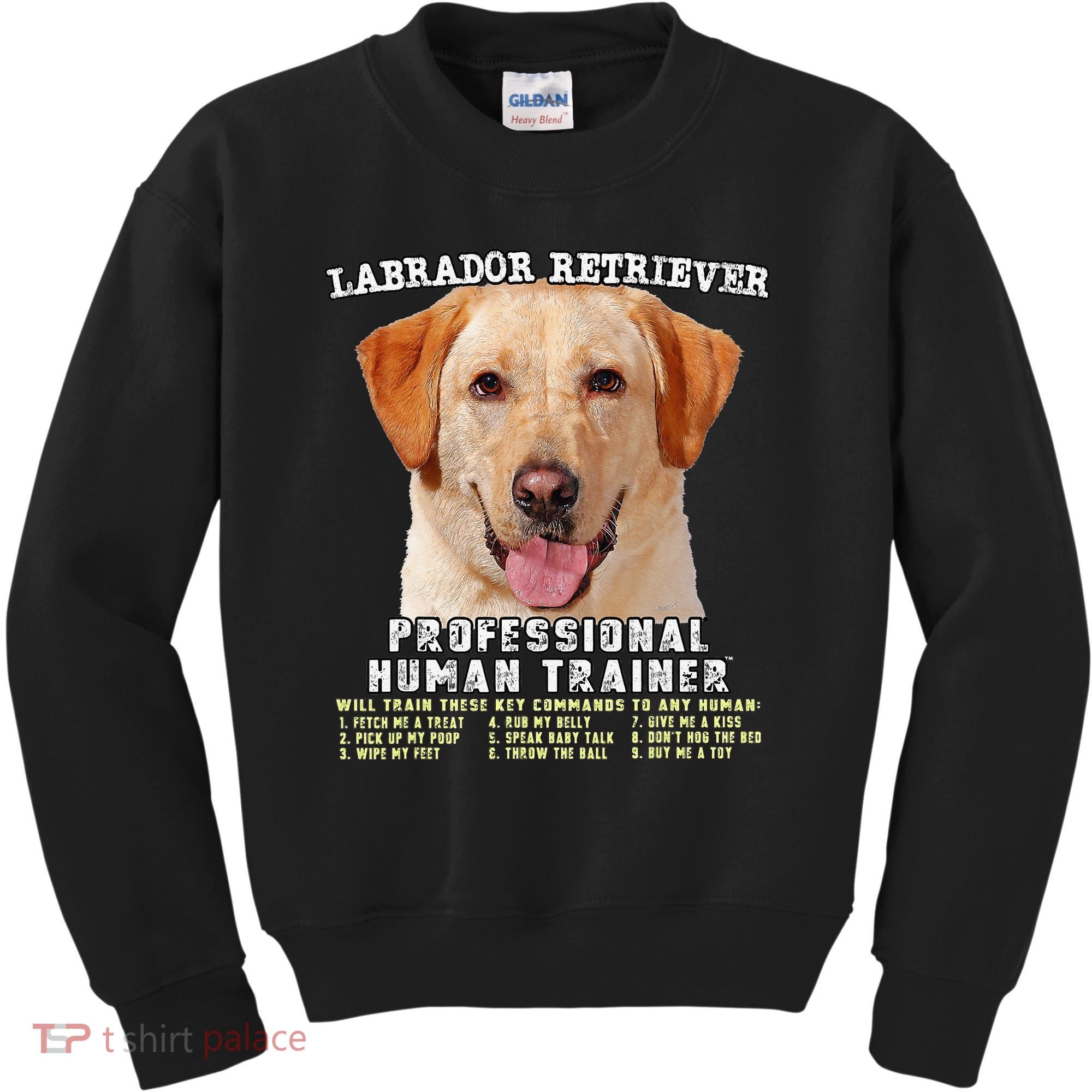 Labrador Retriever Yellow Lab Professional Human Trainer Kids Sweatshirt