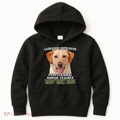 Labrador Retriever Yellow Lab Professional Human Trainer Kids Hoodie
