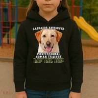 Labrador Retriever Yellow Lab Professional Human Trainer Kids Hoodie thumb 3