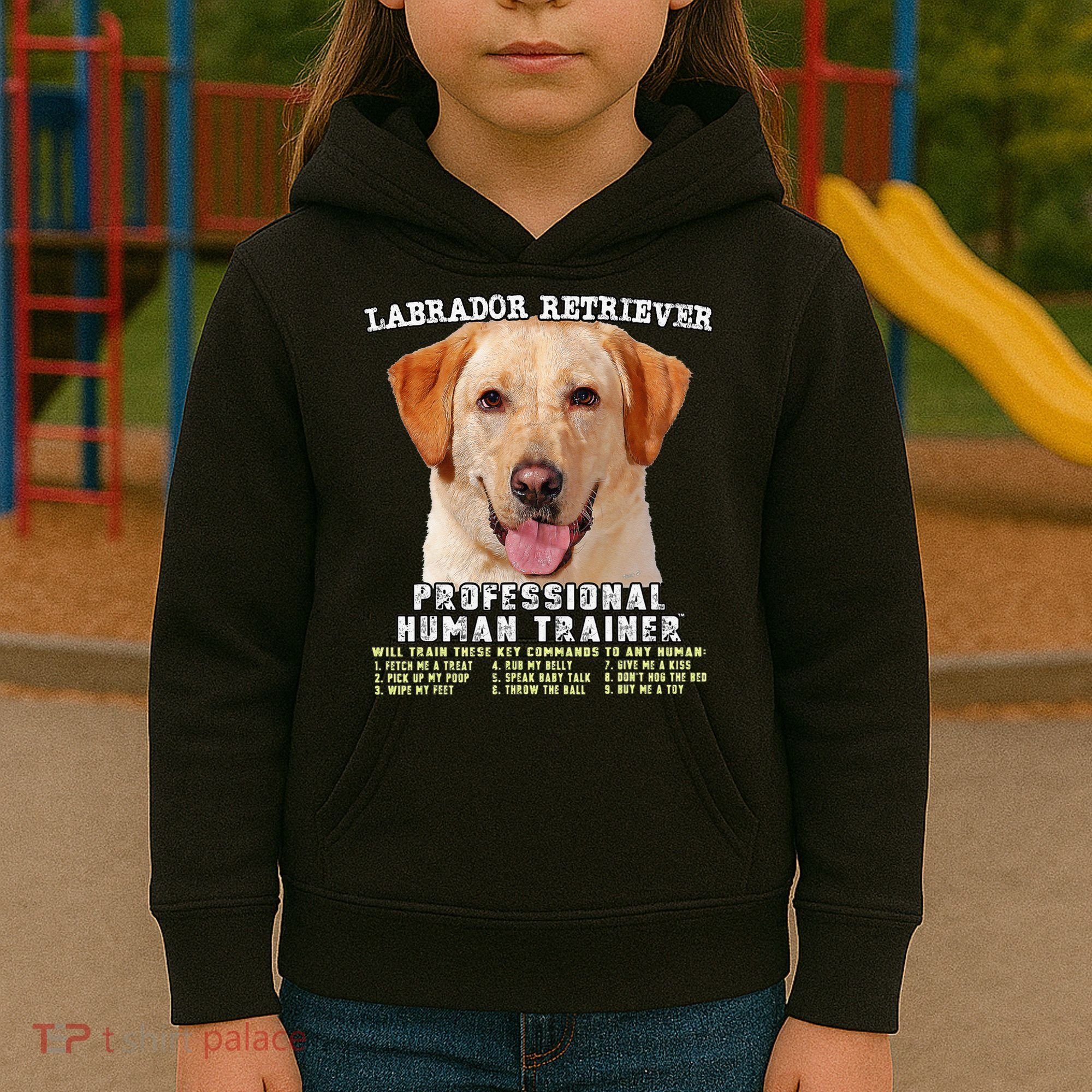 Labrador Retriever Yellow Lab Professional Human Trainer Kids Hoodie