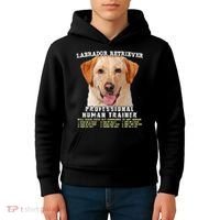 Labrador Retriever Yellow Lab Professional Human Trainer Kids Hoodie thumb 4