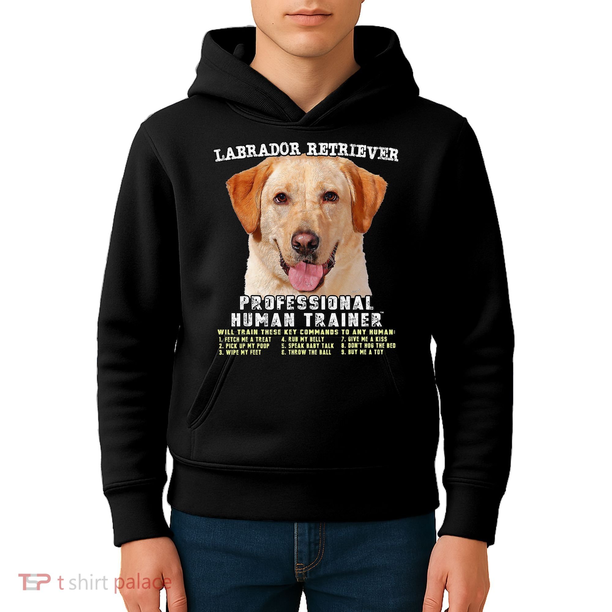 Labrador Retriever Yellow Lab Professional Human Trainer Kids Hoodie