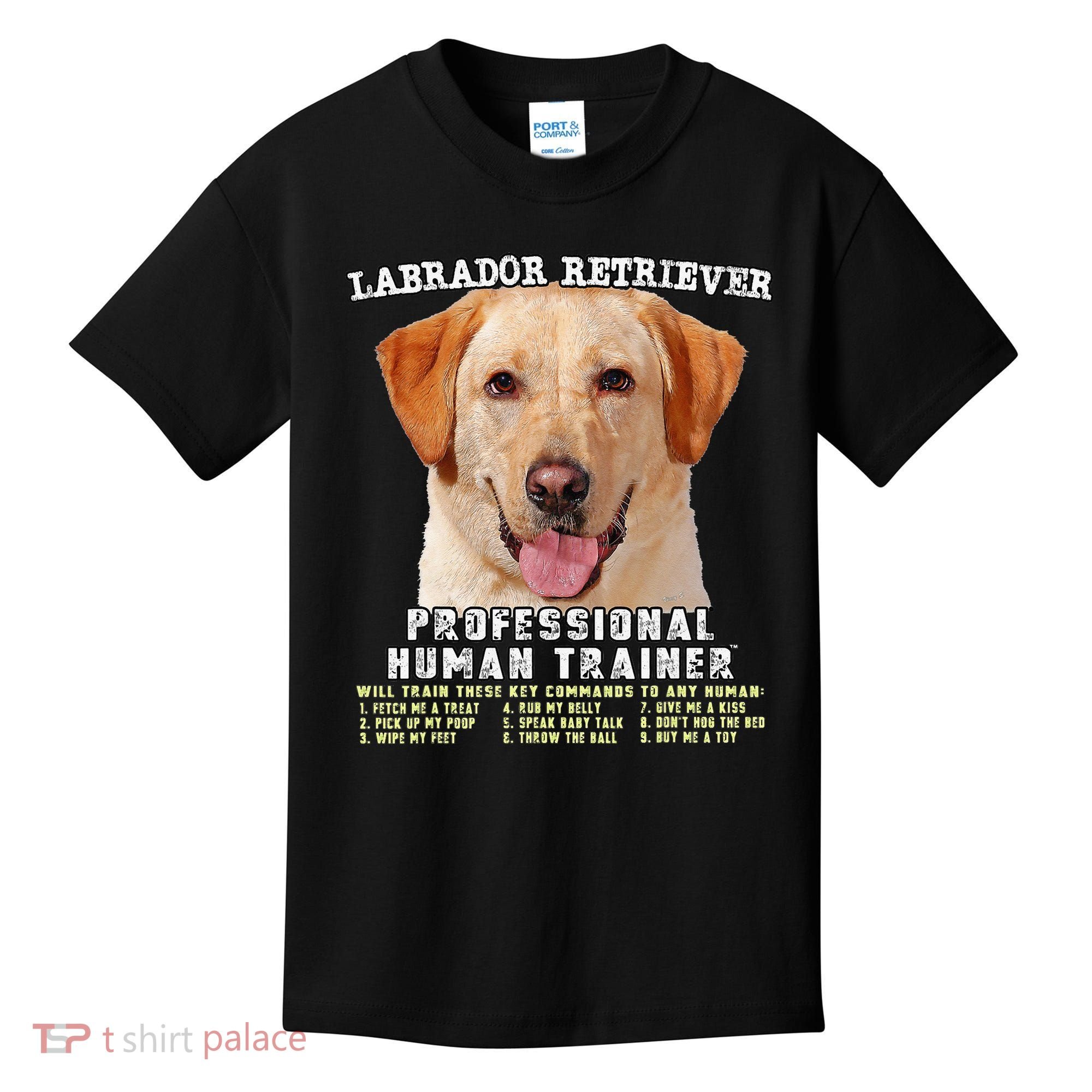 Labrador Retriever Yellow Lab Professional Human Trainer Kids T-Shirt
