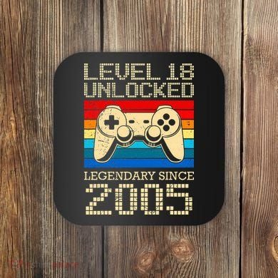 Legendary Since 2005 18 Years 18th Birthday Coaster