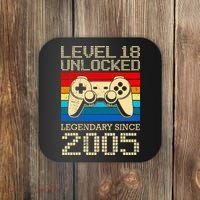 Legendary Since 2005 18 Years 18th Birthday Coaster thumb 0