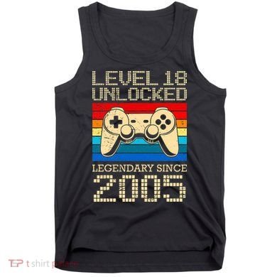 Legendary Since 2005 18 Years 18th Birthday Tank Top