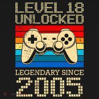 Legendary Since 2005 18 Years 18th Birthday Tank Top thumb 6