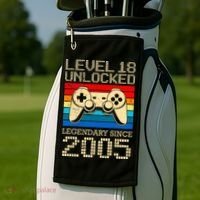 Legendary Since 2005 18 Years 18th Birthday Golf Towel thumb 2