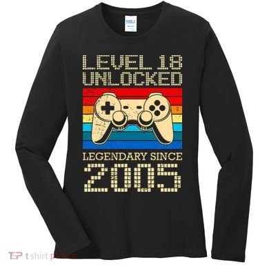 Legendary Since 2005 18 Years 18th Birthday Women's Long Sleeve Shirt