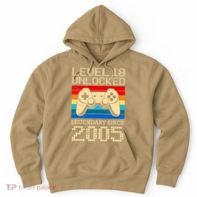 Legendary Since 2005 18 Years 18th Birthday Hoodie