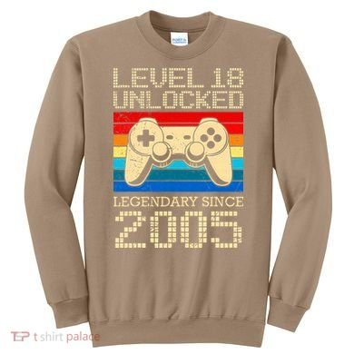 Legendary Since 2005 18 Years 18th Birthday Sweatshirt