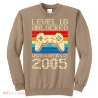 Legendary Since 2005 18 Years 18th Birthday Sweatshirt thumb 0