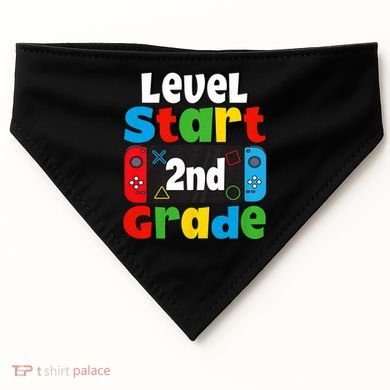 Level Start 2nd Grade Gaming USA-Made Doggie Bandana