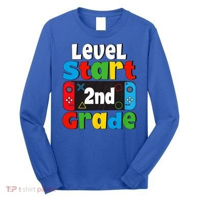 Level Start 2nd Grade Gaming Long Sleeve Shirt