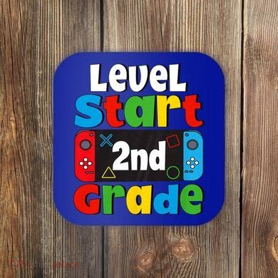 Level Start 2nd Grade Gaming Coaster