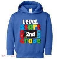 Level Start 2nd Grade Gaming Toddler Hoodie thumb 0