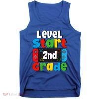 Level Start 2nd Grade Gaming Tank Top thumb 0