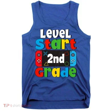 Level Start 2nd Grade Gaming Tank Top