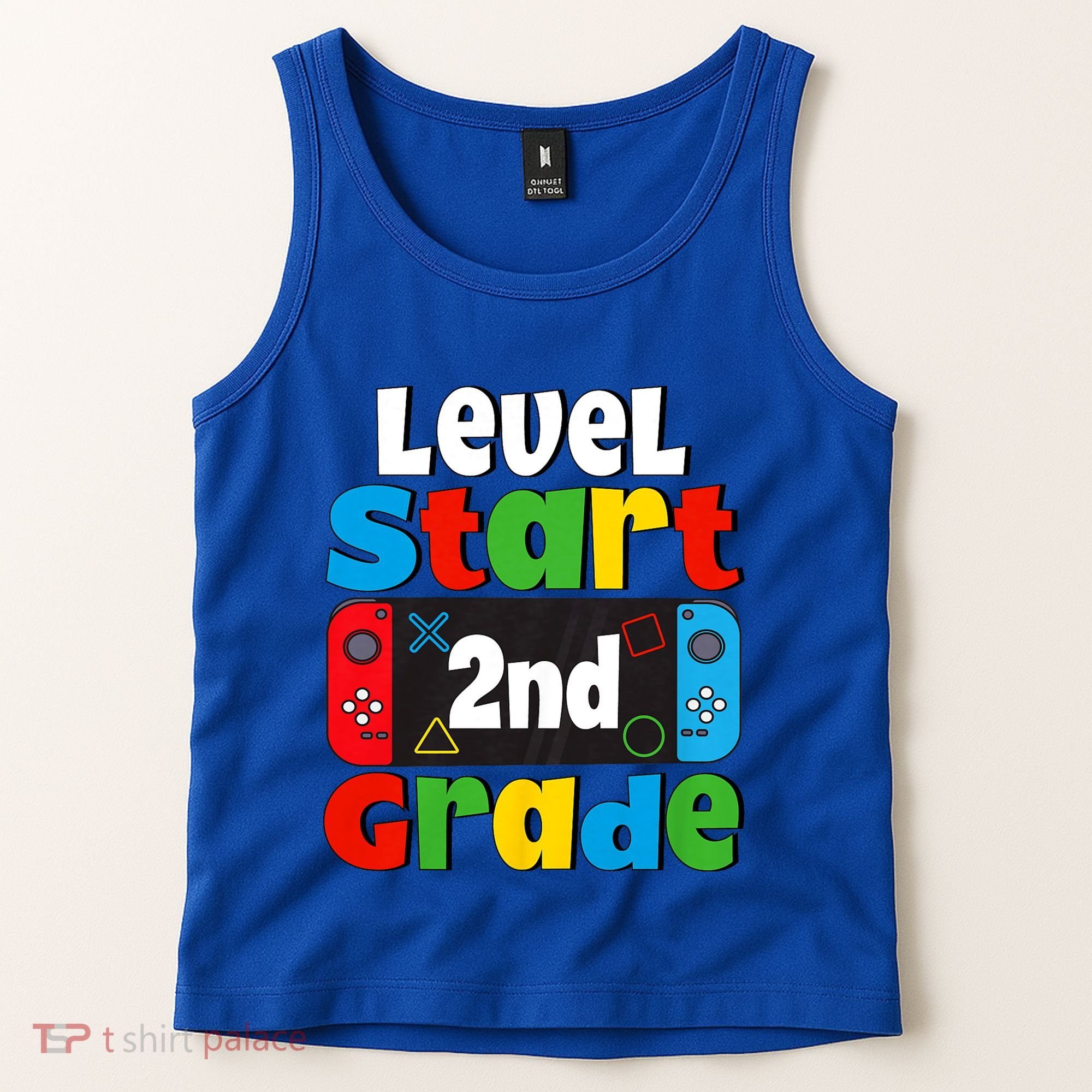 Level Start 2nd Grade Gaming Tank Top