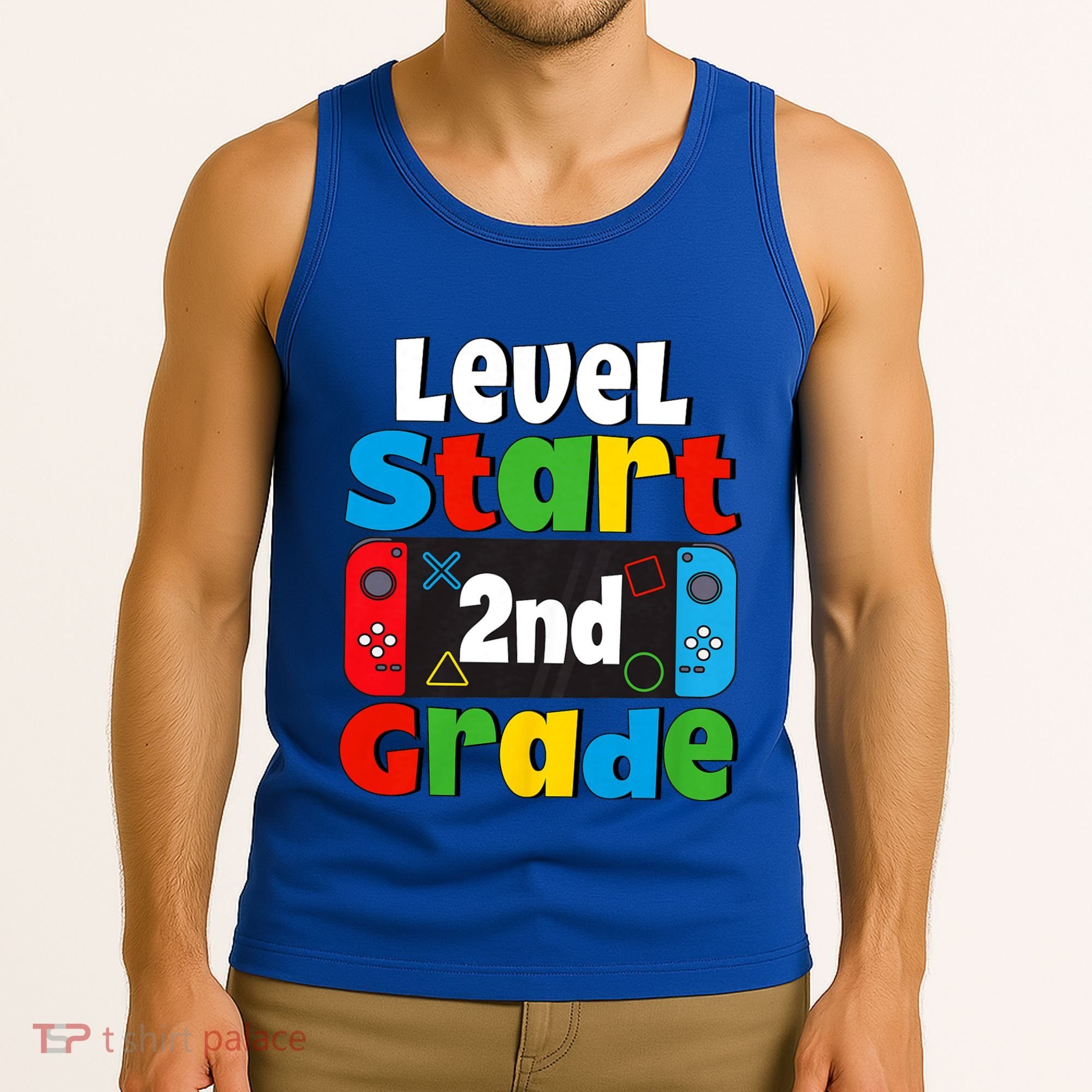 Level Start 2nd Grade Gaming Tank Top
