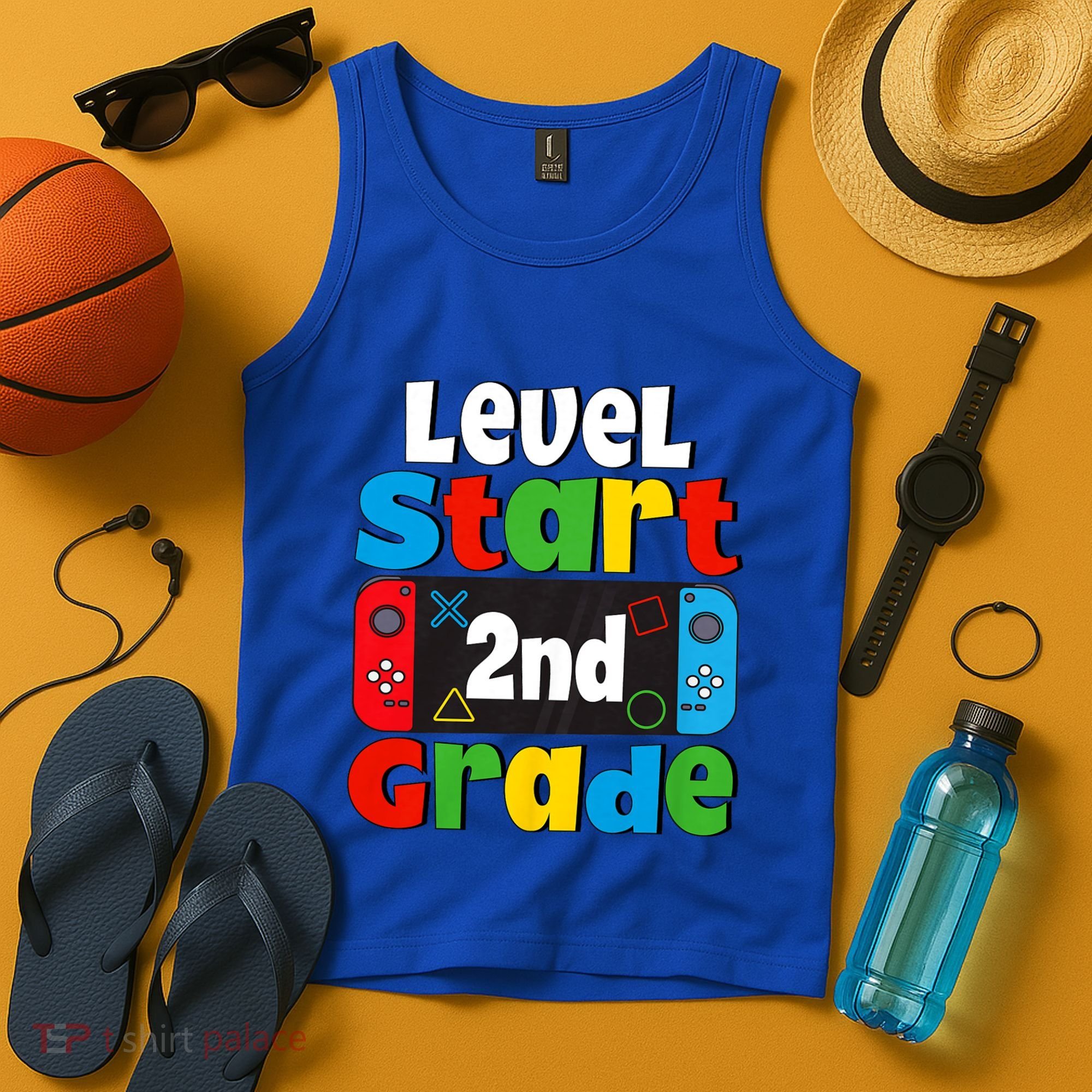 Level Start 2nd Grade Gaming Tank Top