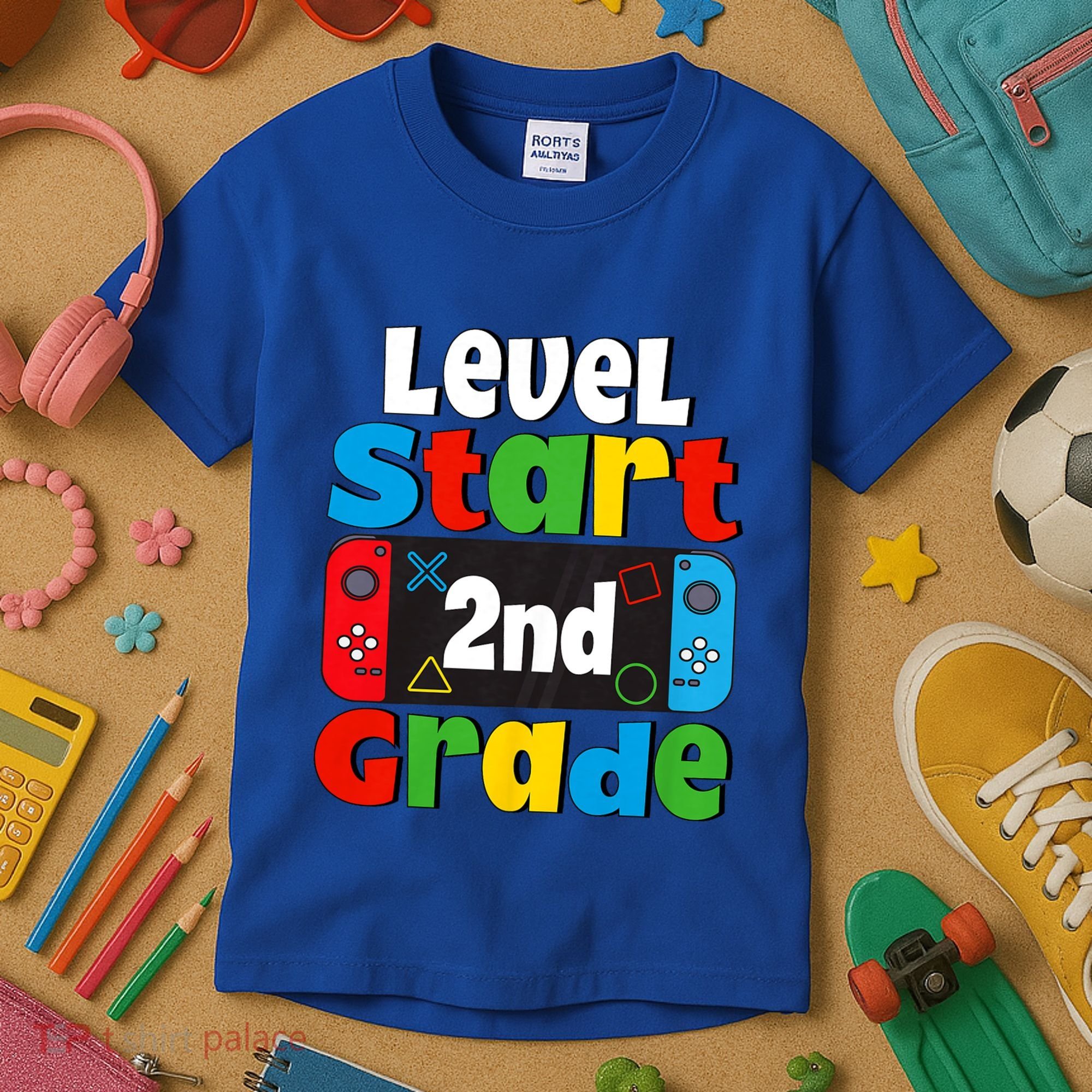 Level Start 2nd Grade Gaming Kids T-Shirt