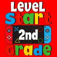 Level Start 2nd Grade Gaming Santa Hat thumb 1