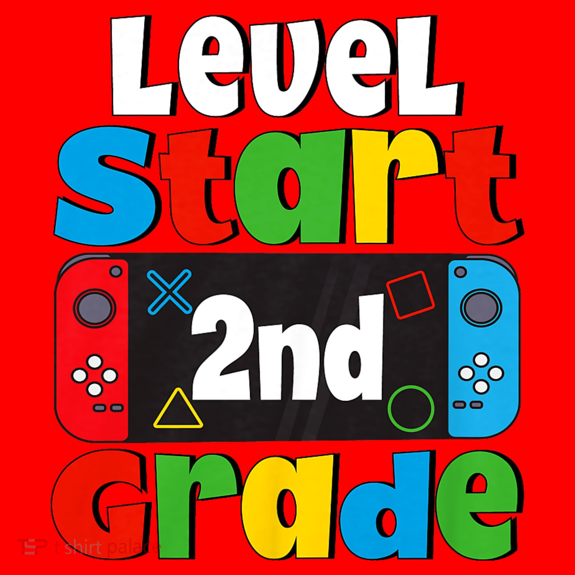Level Start 2nd Grade Gaming Santa Hat