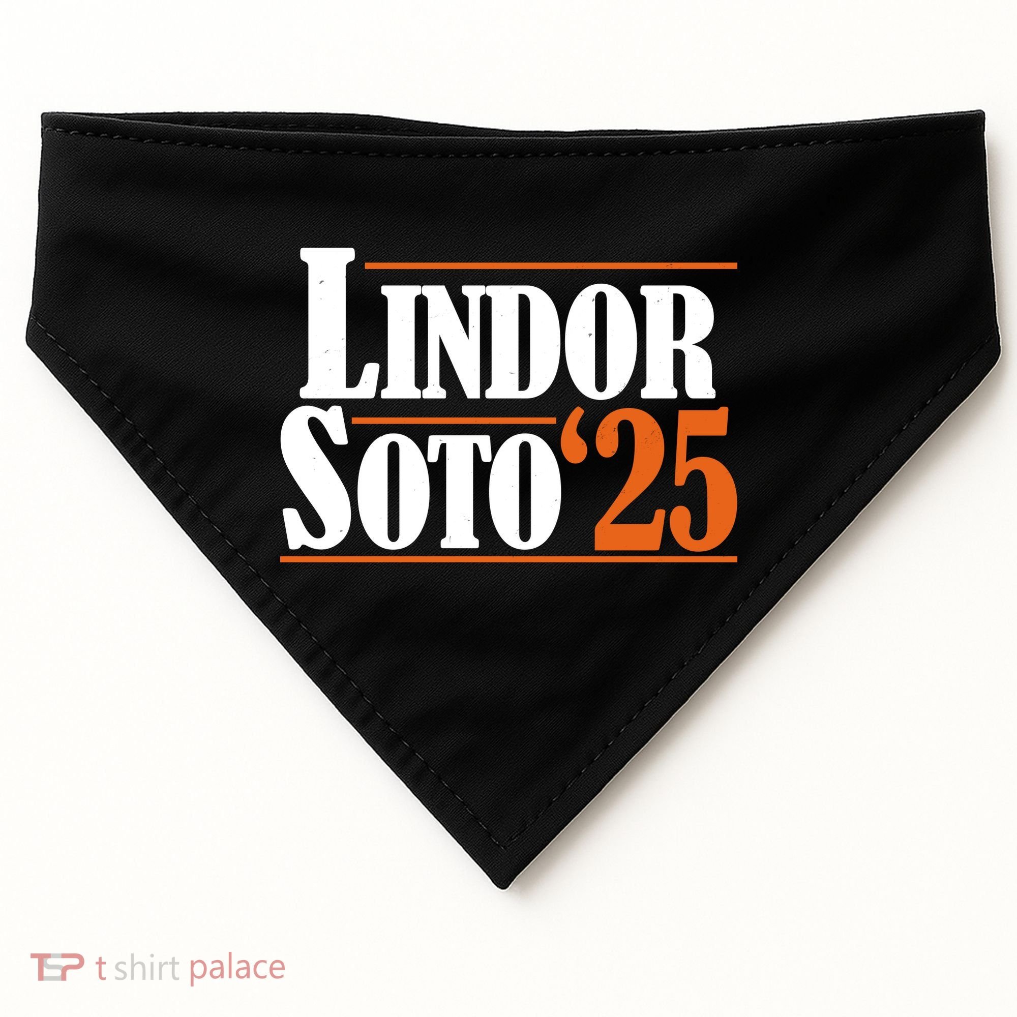 Lindor Soto 25 New York Fan USA-Made Doggie Bandana