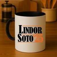 Lindor Soto 25 New York Fan Coffee Mug thumb 4