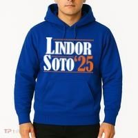 Lindor Soto 25 New York Fan Hoodie thumb 2