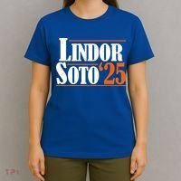 Lindor Soto 25 New York Fan T-Shirt thumb 4