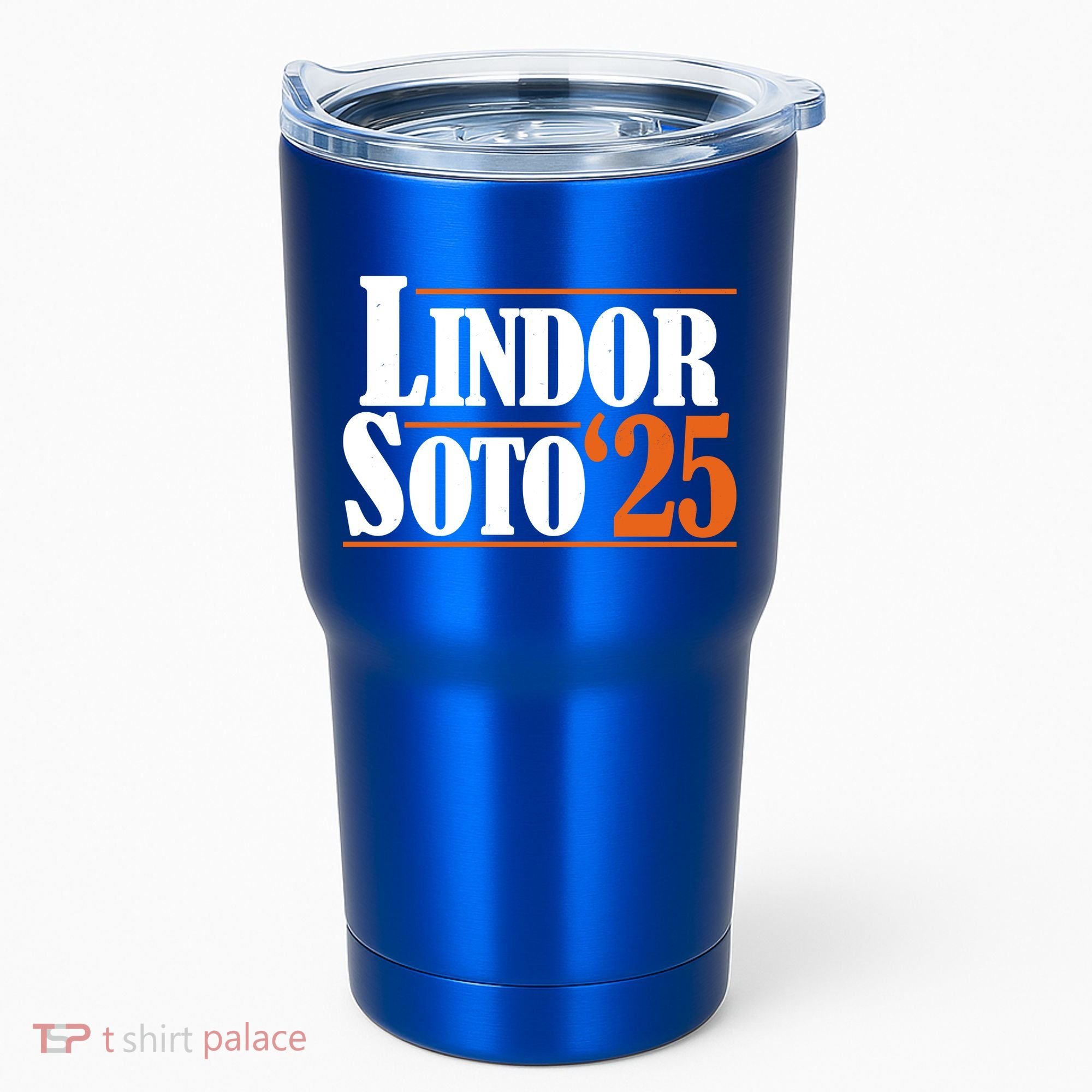 Lindor Soto 25 New York Fan Tumbler