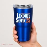 Lindor Soto 25 New York Fan Tumbler thumb 2
