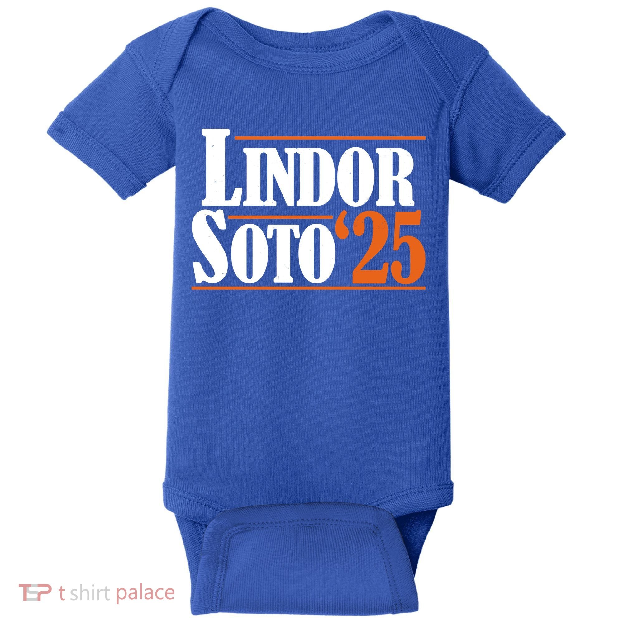 Lindor Soto 25 New York Fan Baby Bodysuit