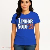 Lindor Soto 25 New York Fan Women's T-Shirt thumb 4
