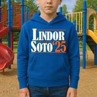 Lindor Soto 25 New York Fan Kids Hoodie thumb 2