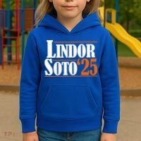 Lindor Soto 25 New York Fan Kids Hoodie thumb 3