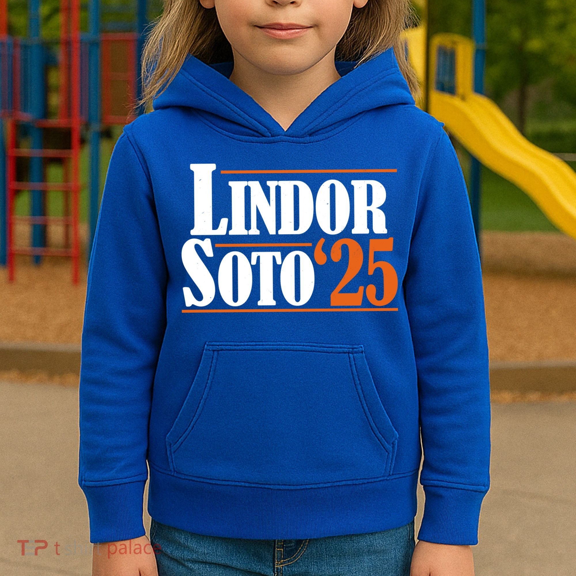 Lindor Soto 25 New York Fan Kids Hoodie