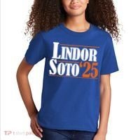 Lindor Soto 25 New York Fan Kids T-Shirt thumb 2