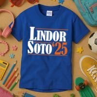 Lindor Soto 25 New York Fan Kids T-Shirt thumb 3