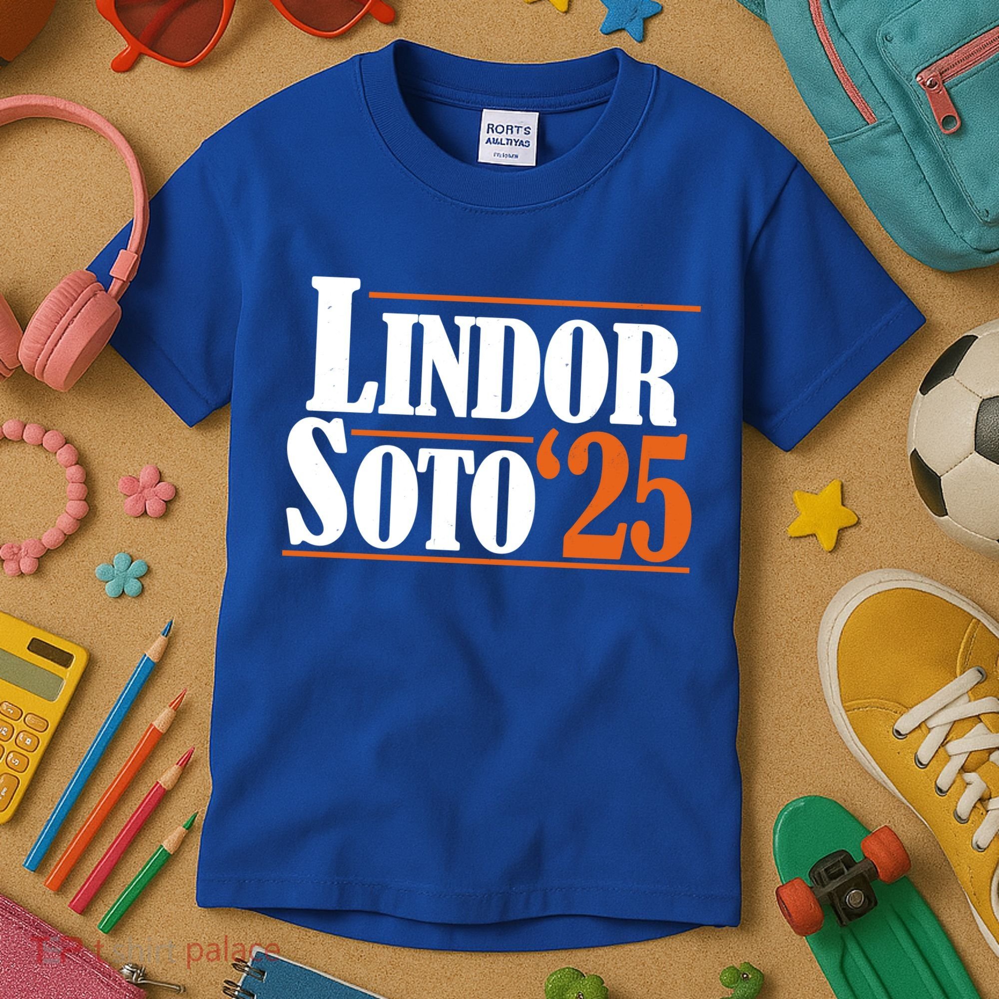 Lindor Soto 25 New York Fan Kids T-Shirt