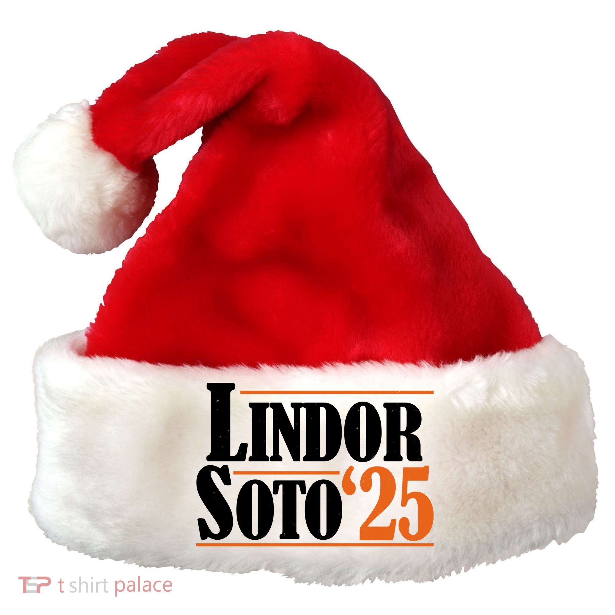 Lindor Soto 25 New York Fan Santa Hat
