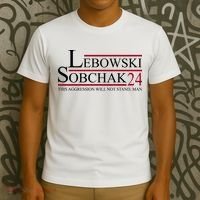 Lebowski Sobchak 2024 This Aggression Will Not Stand Man T-Shirt thumb 3