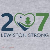 Lewiston Strong 207 Fundraiser Maine Flag In Heart Women's Sweatshirt thumb 2