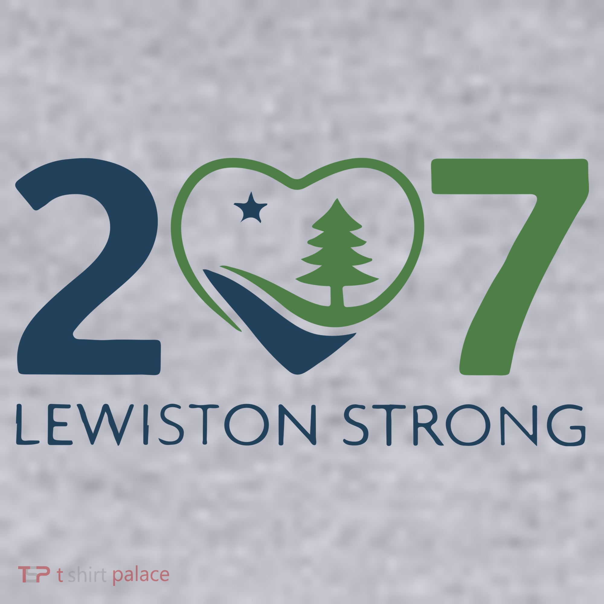 Lewiston Strong 207 Fundraiser Maine Flag In Heart Women's Sweatshirt
