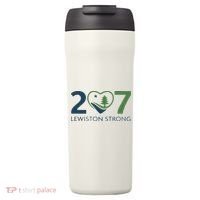 Lewiston Strong 207 Fundraiser Maine Flag In Heart 24oz Duet Stainless Steel Tumbler thumb 0