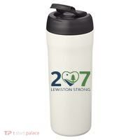 Lewiston Strong 207 Fundraiser Maine Flag In Heart 24oz Duet Stainless Steel Tumbler thumb 3